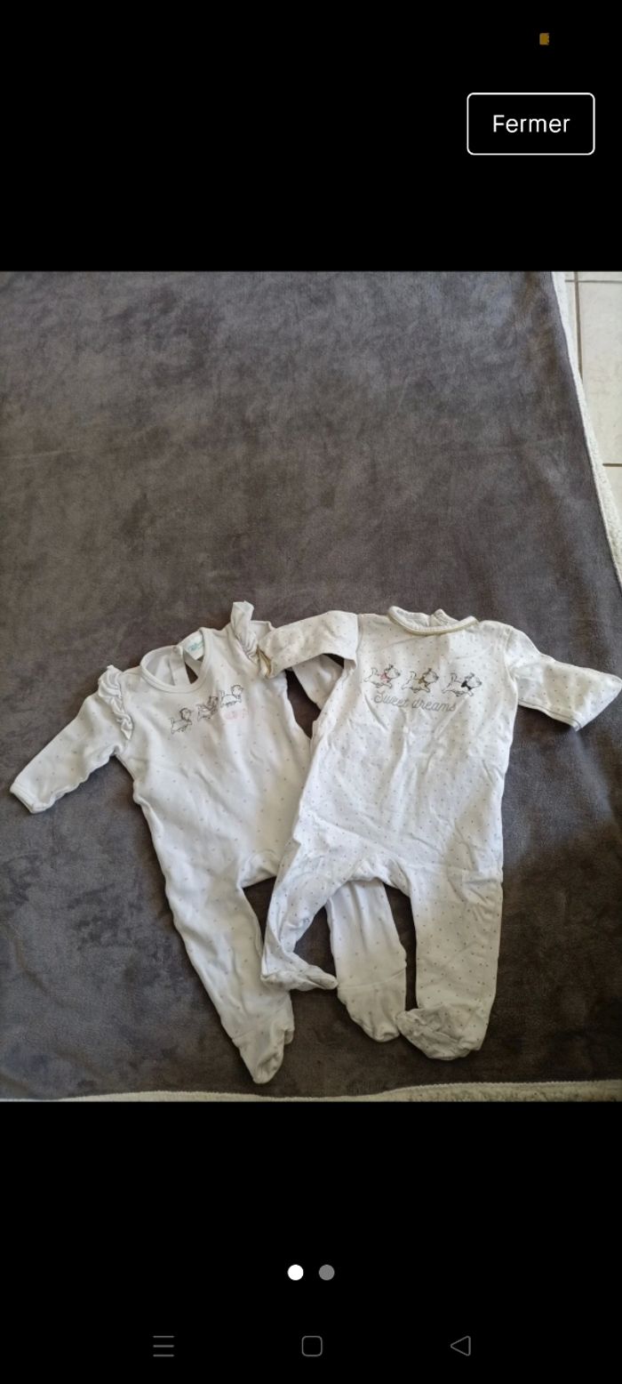 4 pyjamas léger 6 mois