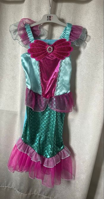 Déguisement robe Ariel la petite sirène 3-5 ans