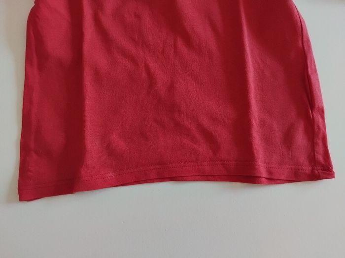 Très joli tee shirt manches longues rouge fille 3 ans - photo numéro 4