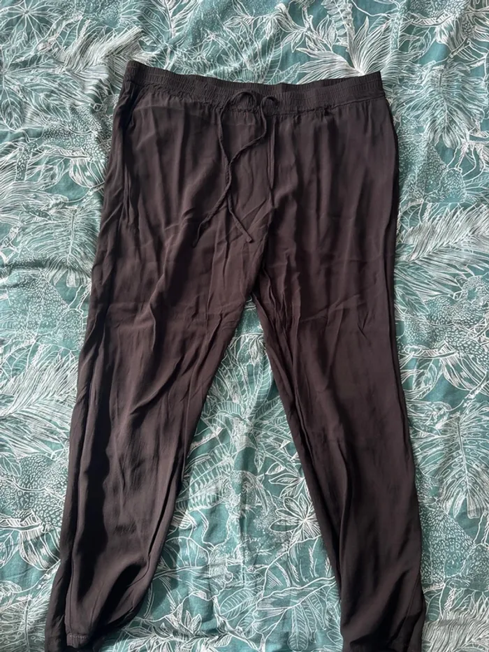 Pantalon en toile noir gemo - photo numéro 2