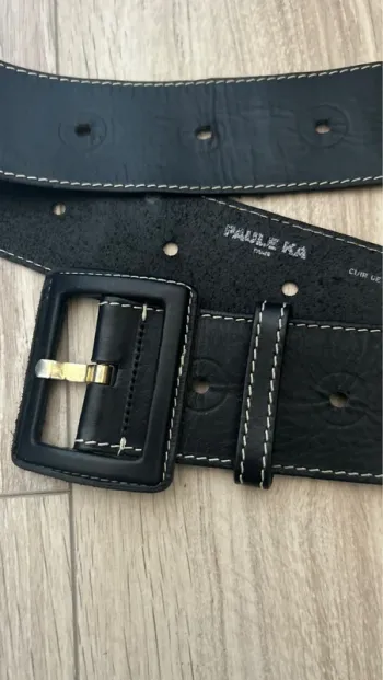Ceinture Paule Ka en cuir de vachette – Taille 75