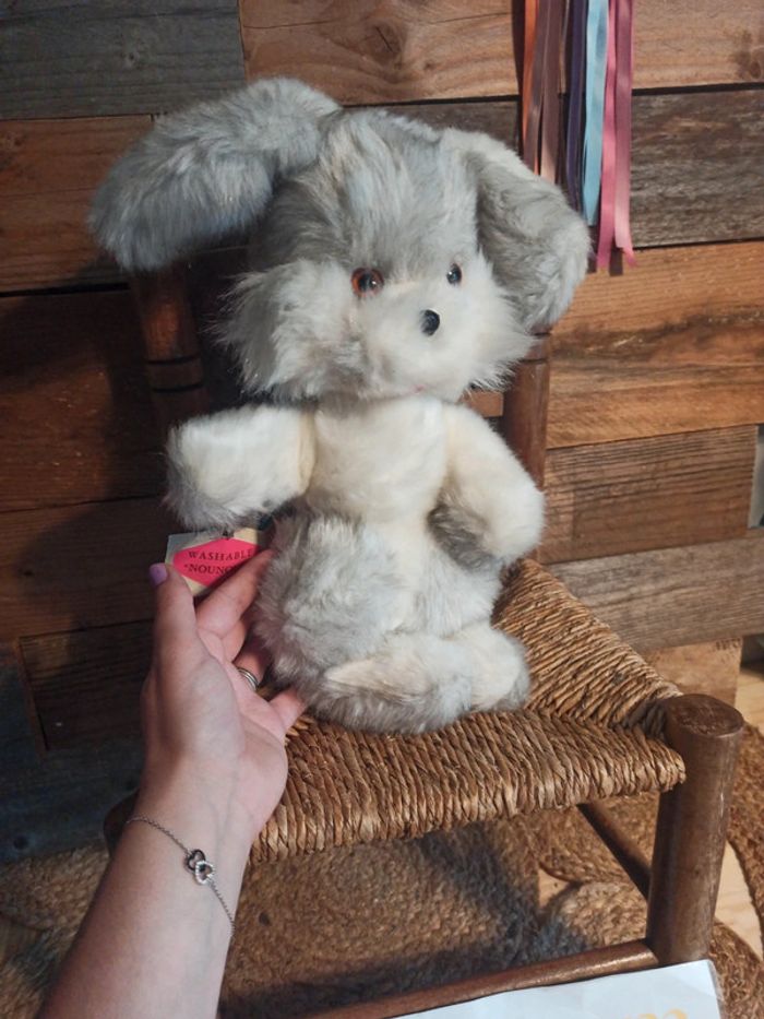 Peluche chien vintage neuf Nounours - photo numéro 4