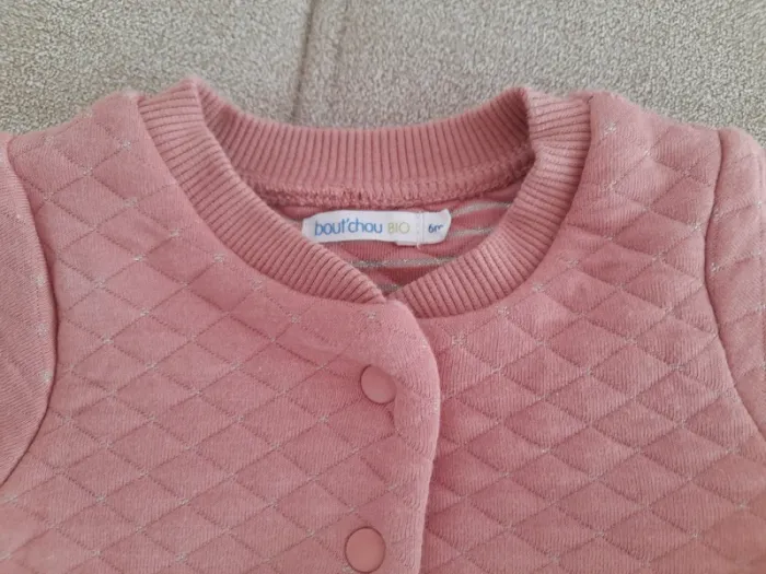 Gilet molletonné bb fille 6 mois - photo numéro 2