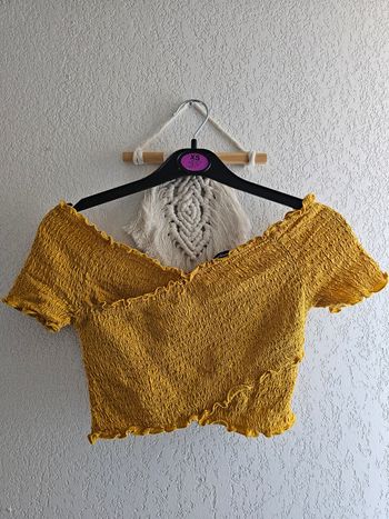 Croptop couleur moutarde Ambiance taille s