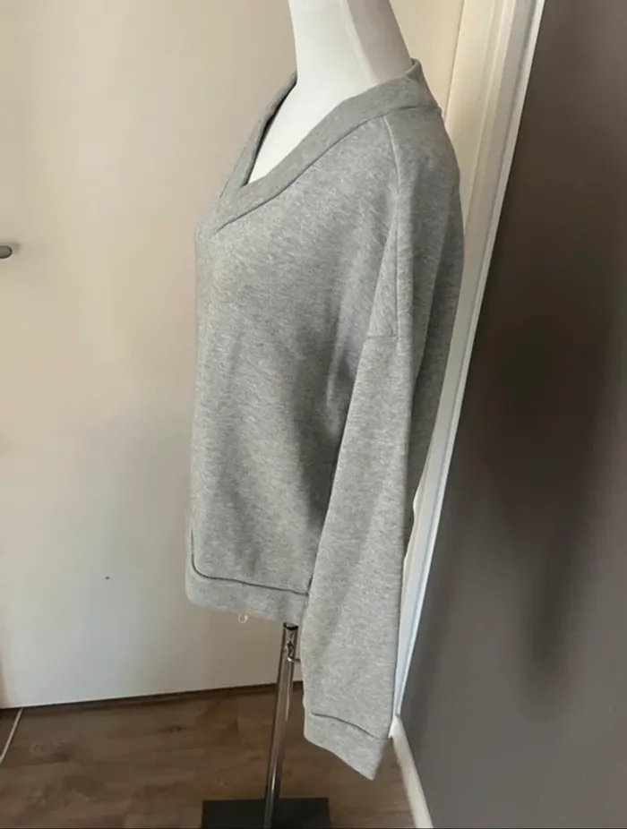 Cos sweat gris coton oversize femme, taille S/36 - photo numéro 4