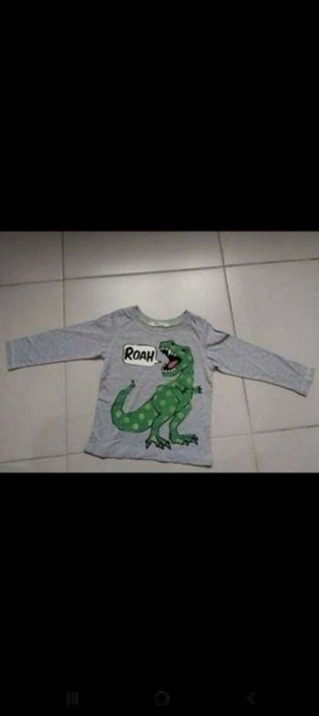Tshirt manche longue dinosaure  1 an 2 ans