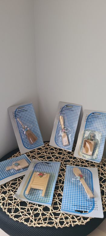 décoration miniature bois