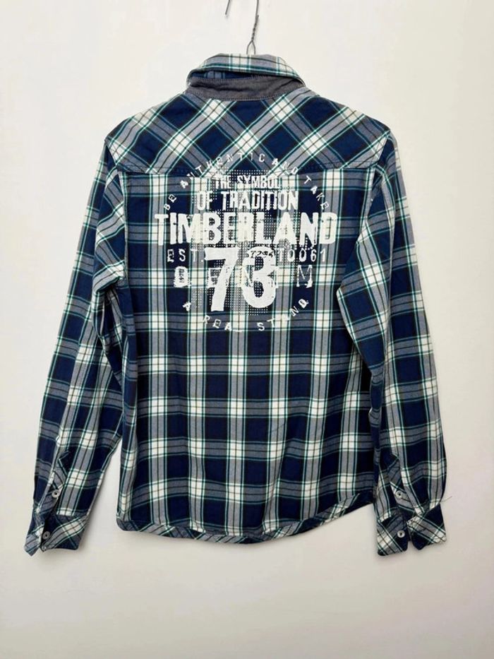 Chemise Timberland à carreaux garçon 14 ans parfait état - photo numéro 2