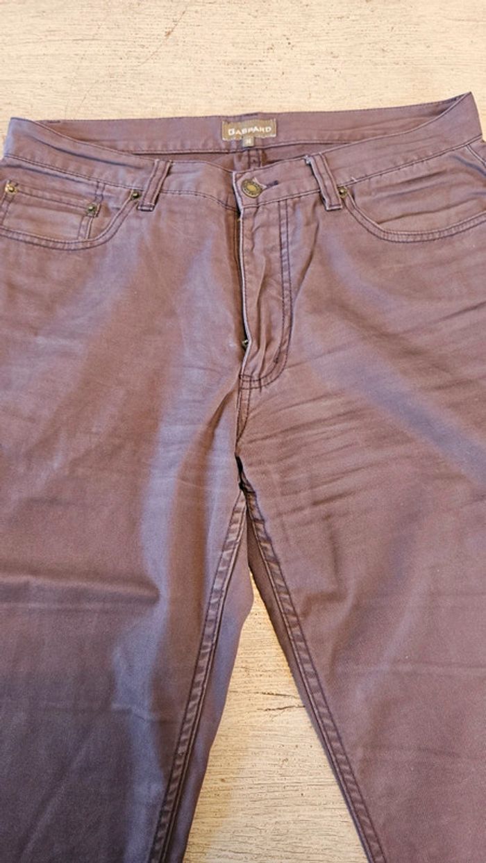 Pantalon classique, coupe droite, homme, brun, Gaspard, 34, nickel - photo numéro 4