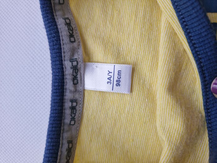 Pyjama 2 pièces 3 ans Okaïdi Jaune bleu marine inscription jouer en duo raquettes volants - photo numéro 10