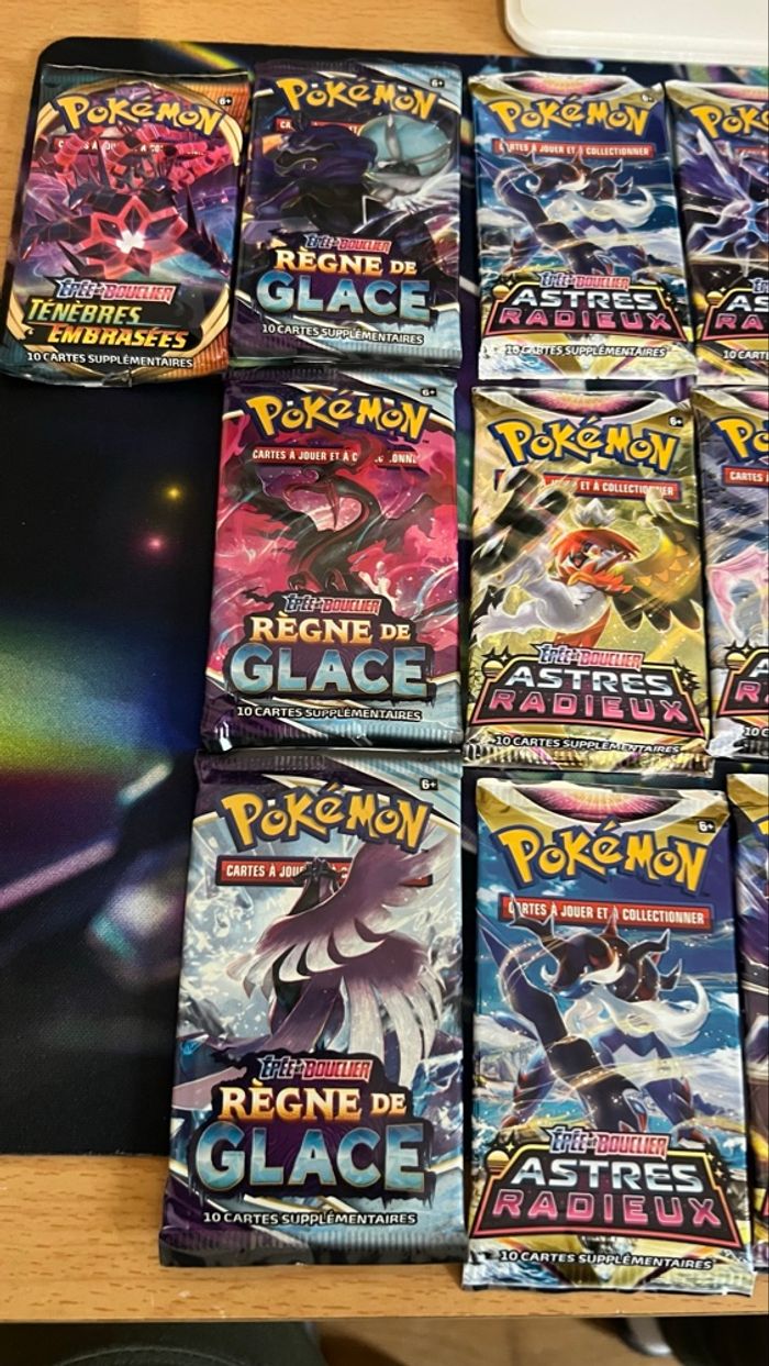 Lot de booster Pokémon ouvert série Épée et bouclier - photo numéro 3