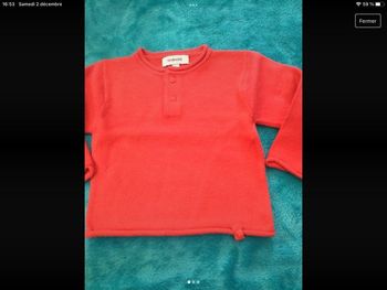 pull 3 mois  tex basic  tbe comme neuf