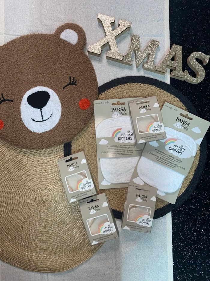 Éponges et lingettes lavables bébé