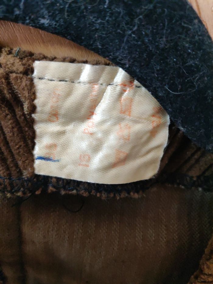Gilet veste sans manches velours côtelé années 70 - photo numéro 2