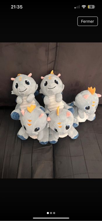 Doudou neuf - dragon Léon