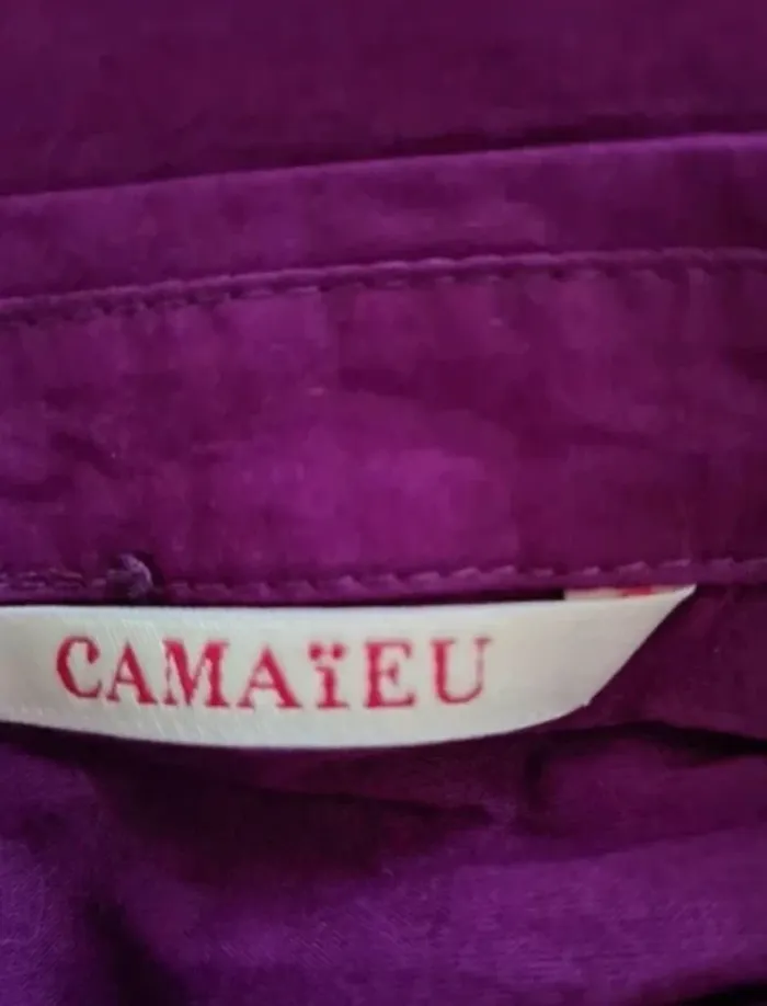 Chemise violette Camaïeu Taille 46 (42/44) Neuve - photo numéro 5