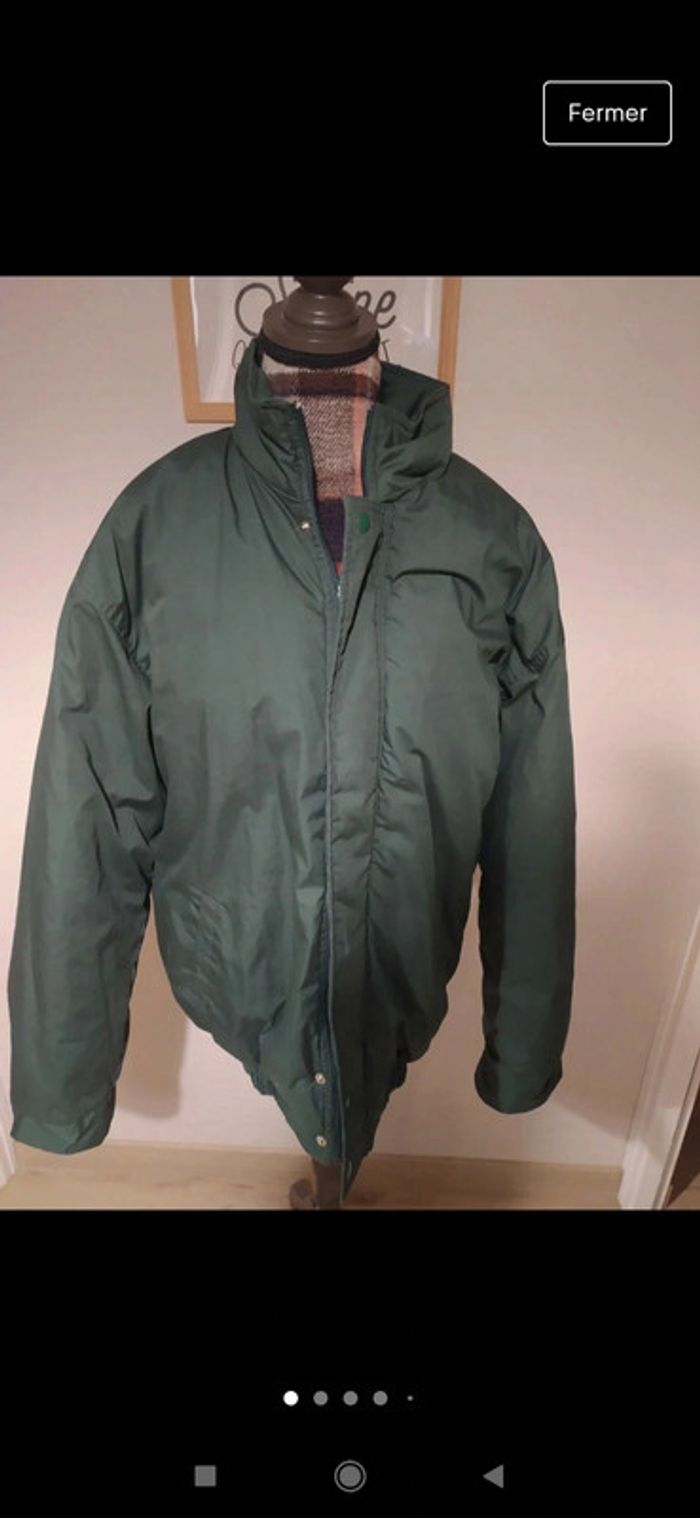 Manteau doudoune façon bomber oversize Kiabi vert kaki taille L - photo numéro 2