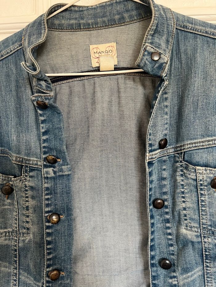 Veste jeans MANGO taille XS - photo numéro 3
