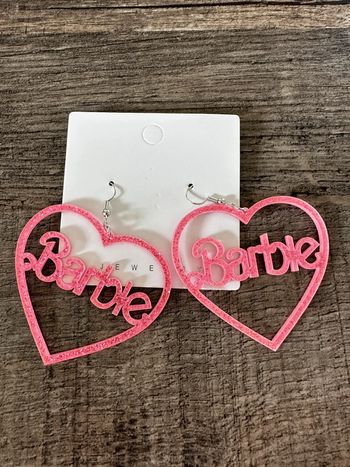 Boucles d’oreilles fantaisie rose