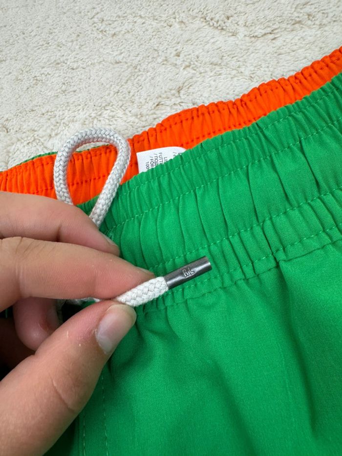 Short de Bain Ralph Lauren Vert Uni Neuf Taille M - photo numéro 4