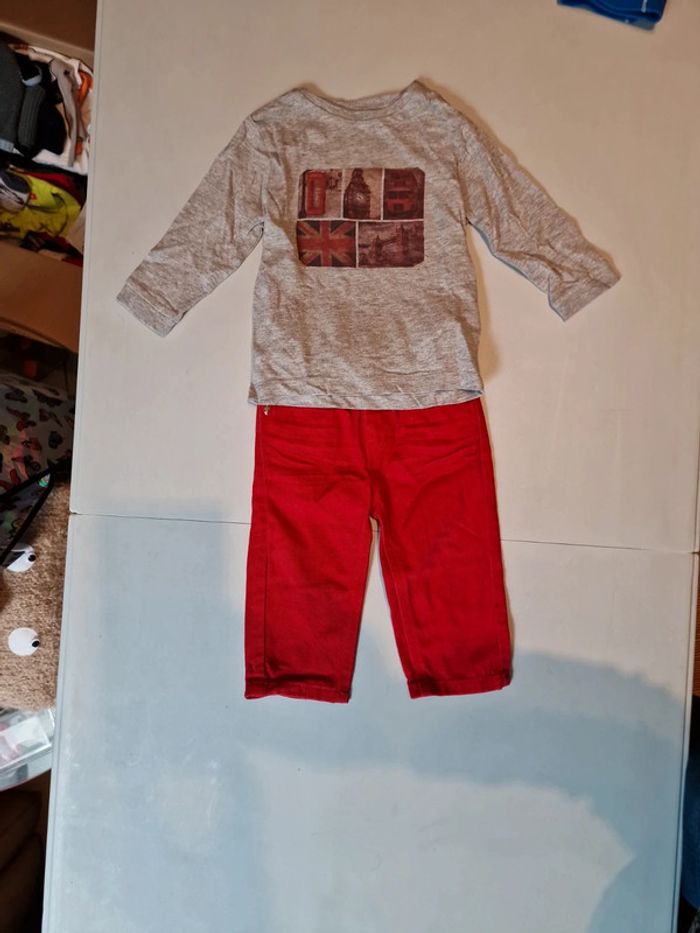 Ensemble jeans + tee-shirt manches longues