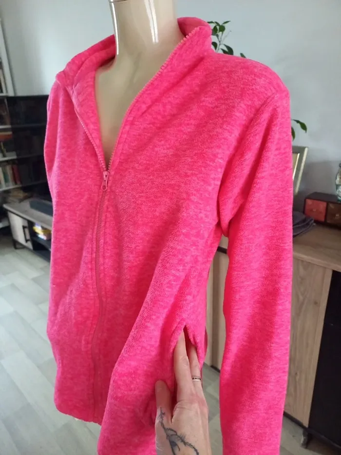 Gilet polaire rose fluo S /M - photo numéro 3