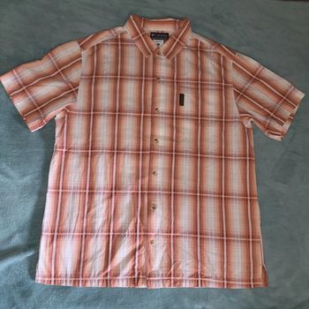 Chemisette Chemise Manche Courte Vintage 👔 Columbia - Taille L