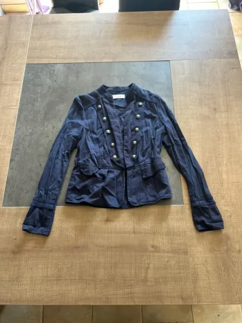 Veste style officier femme à bouton