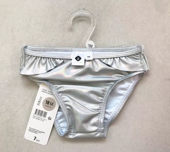 Maillot de bain irisé à volants 18 mois