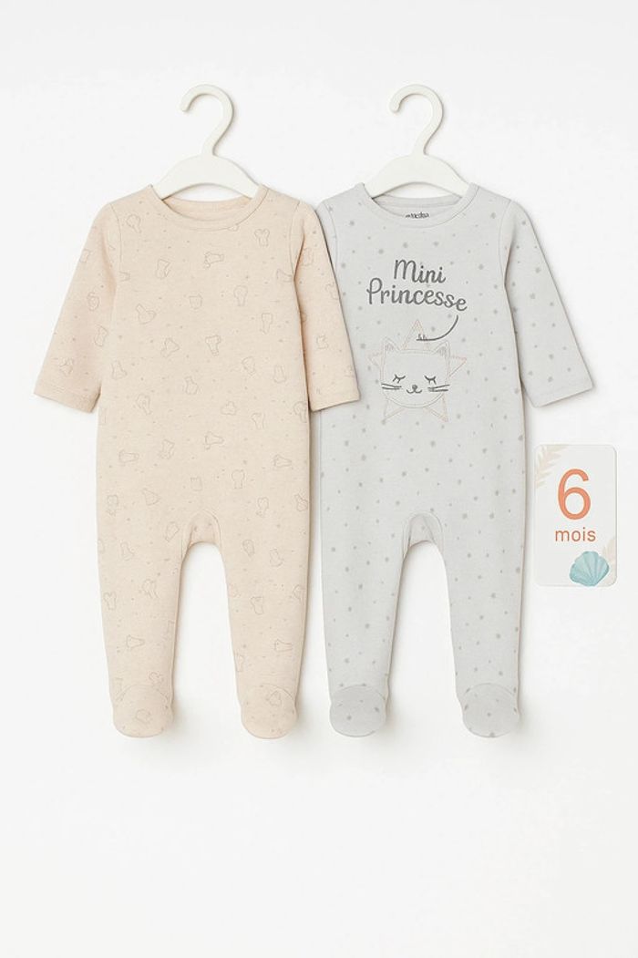 Lot de 2 pyjamas bébé 6 mois