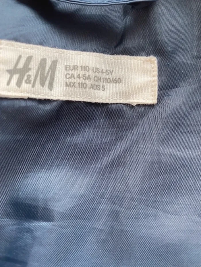 Doudoune bleue H&M 5 ans - photo numéro 5