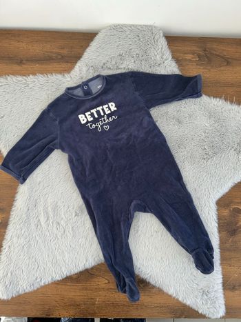 Pyjama bleu marine - 12 mois - Kiabi 