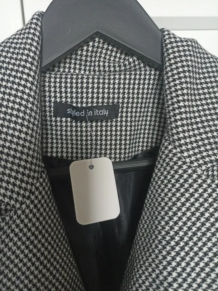 Blazer a carreaux mi long - photo numéro 2