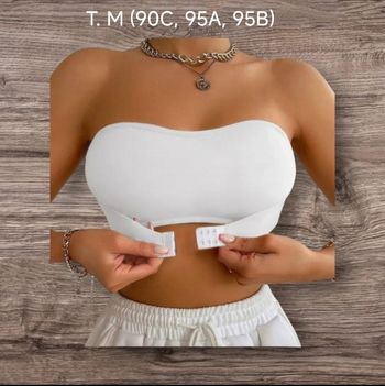 Bandeau brassière blanc T. M (90C, 95A, 95B)