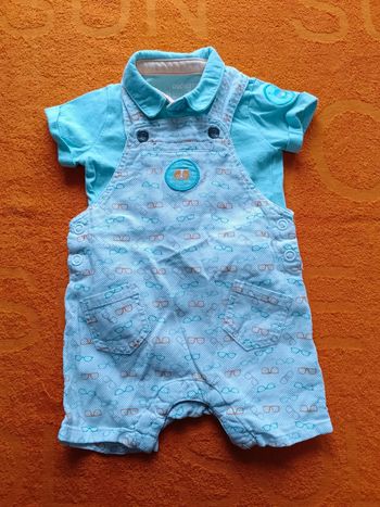 Ensemble salopette et polo 🦊 Orchestra 3 mois 60 cm