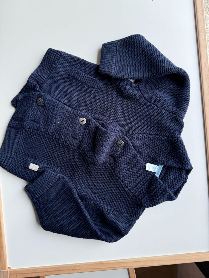 Gilet Obaïbi 18 mois bleu marine