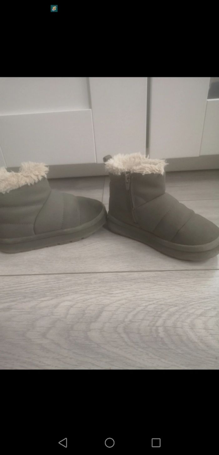 Bottines chaudes grises zara - photo numéro 4