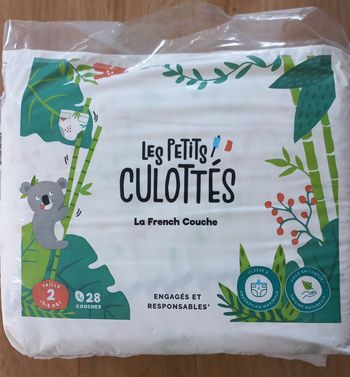 7 paquets de 28 couches taille 2 les petits culottés