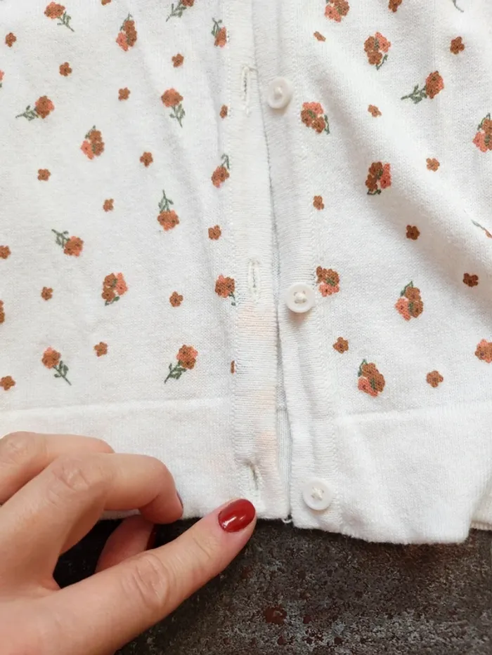 Gilet à fleurs - photo numéro 4