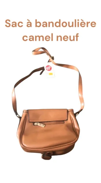 Sac à bandoulière camel neuf 👜