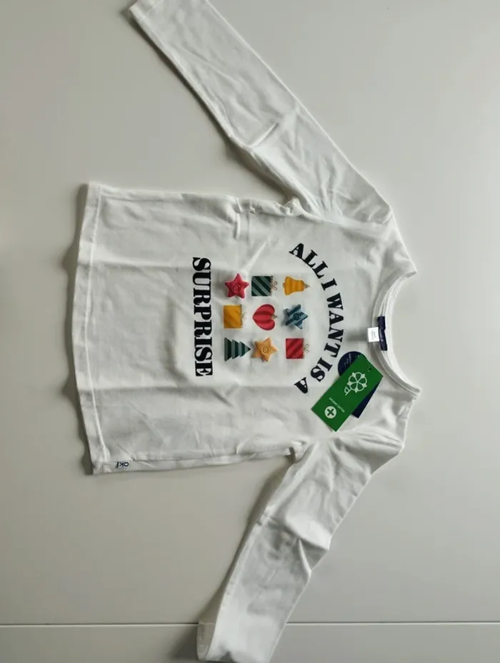 T shirt noel Okaïdi 4 ans