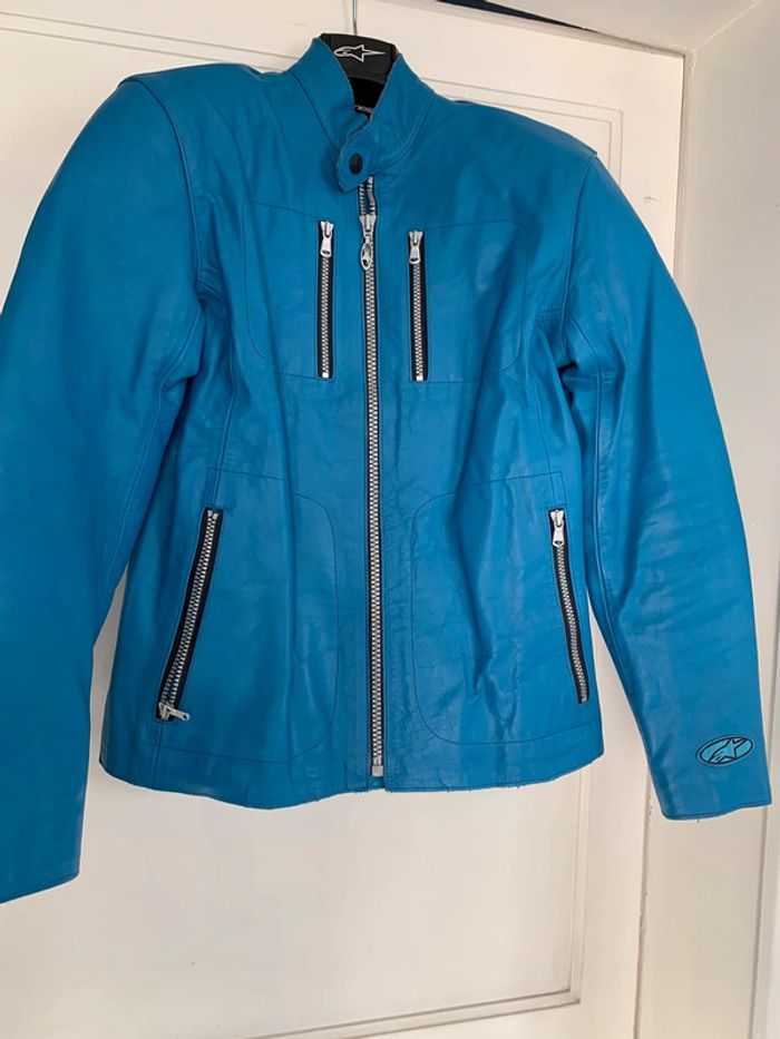 Veste moto femme Alpinestars en cuir