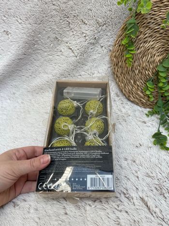 Guirlande lumineuse boule verte - Action 