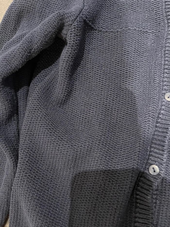 Gilet bleu marine pailleté 10ans - photo numéro 5