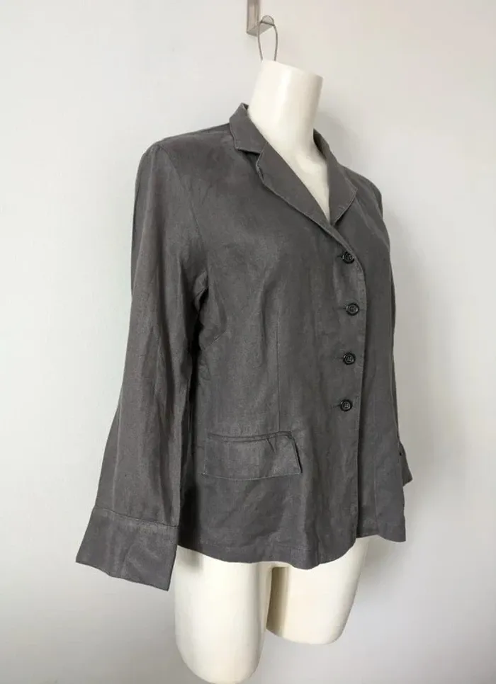 Veste chemise d'été en lin - Gerard Darel - taille 42 - photo numéro 2