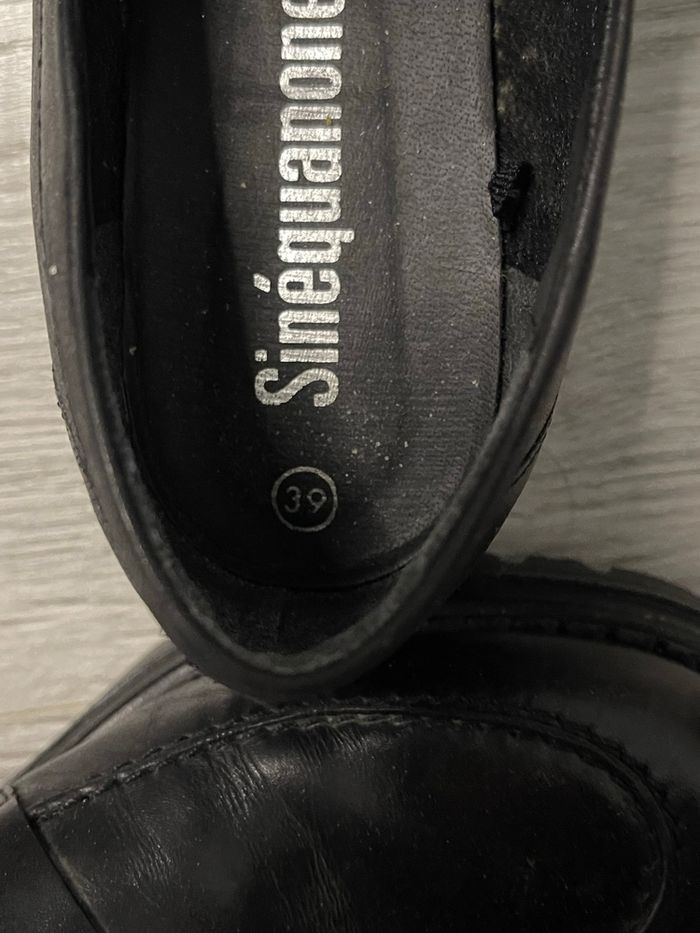 Mocassins noirs en cuir Sinéquanone - pointure 39 - photo numéro 5
