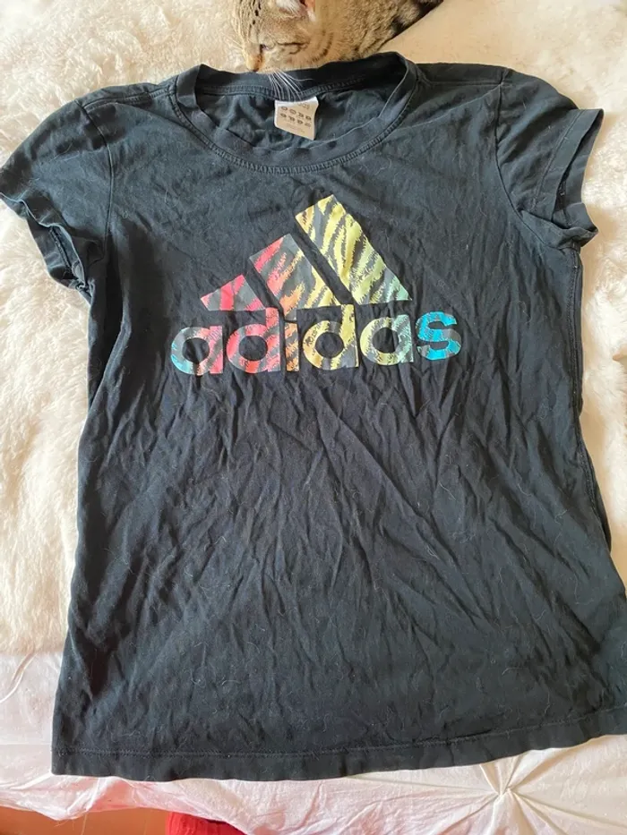 T-shirt Adidas noir taille S - photo numéro 2