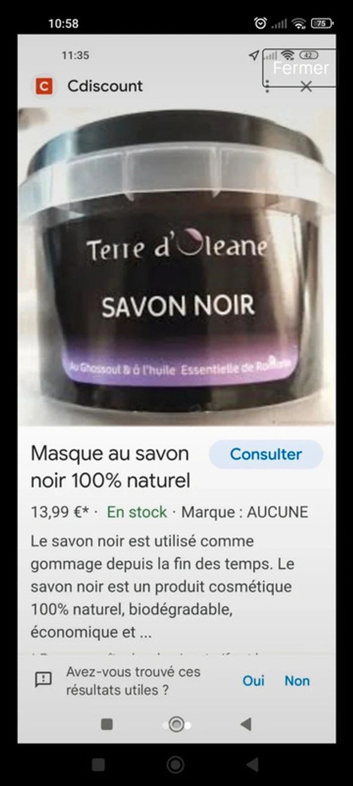 Lot de masques savon noir - photo numéro 3