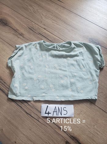 Tee-shirt manche courte court été