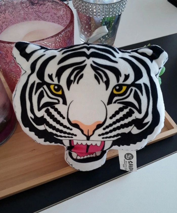 Péluche tête de Tigre Sandy🌿🎁 - photo numéro 2